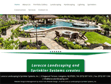 Tablet Screenshot of laraccalandscaping.com